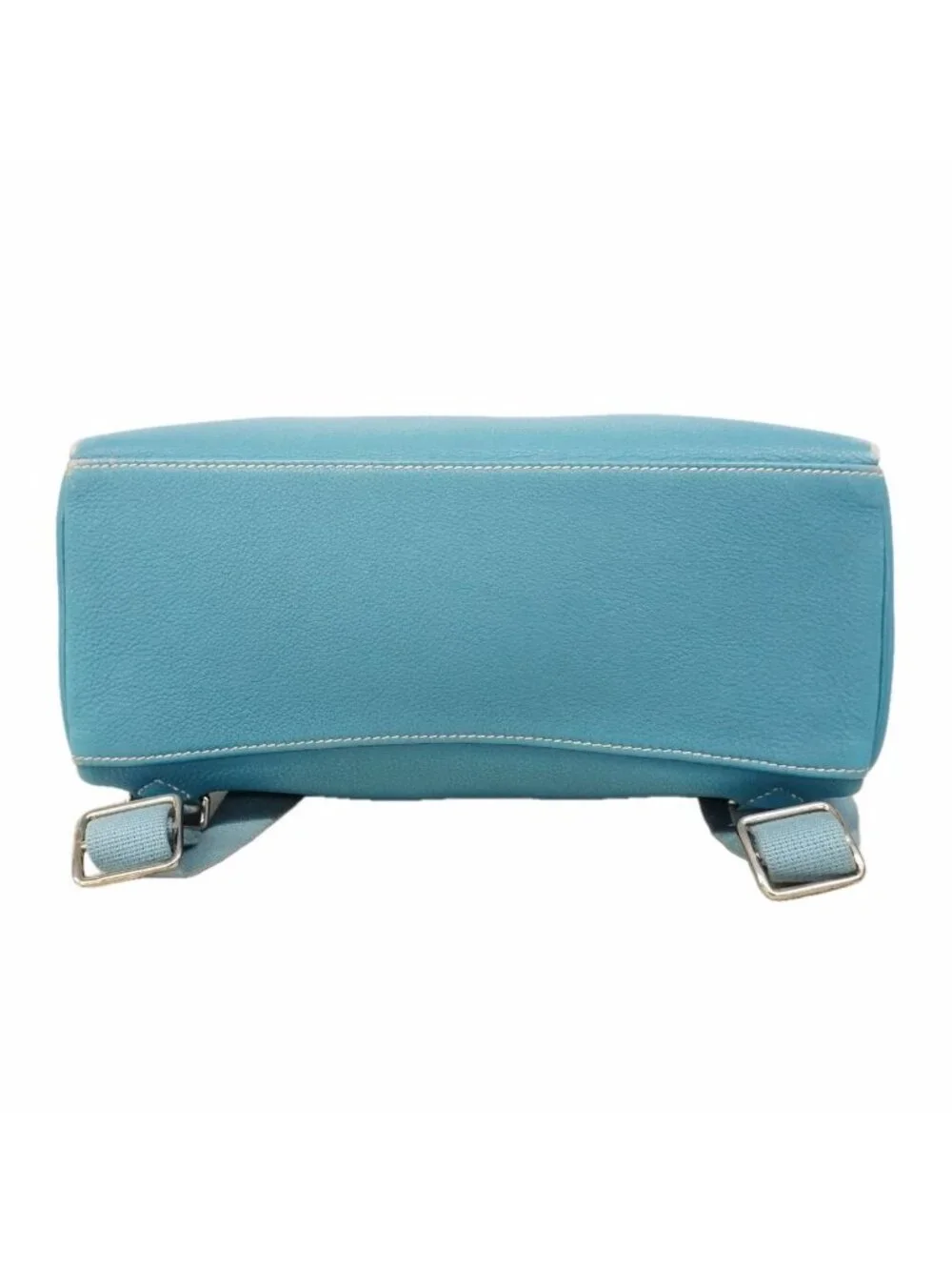Hermes Backpack Kelly a Dos GM Ardennes Blue Jean Silver